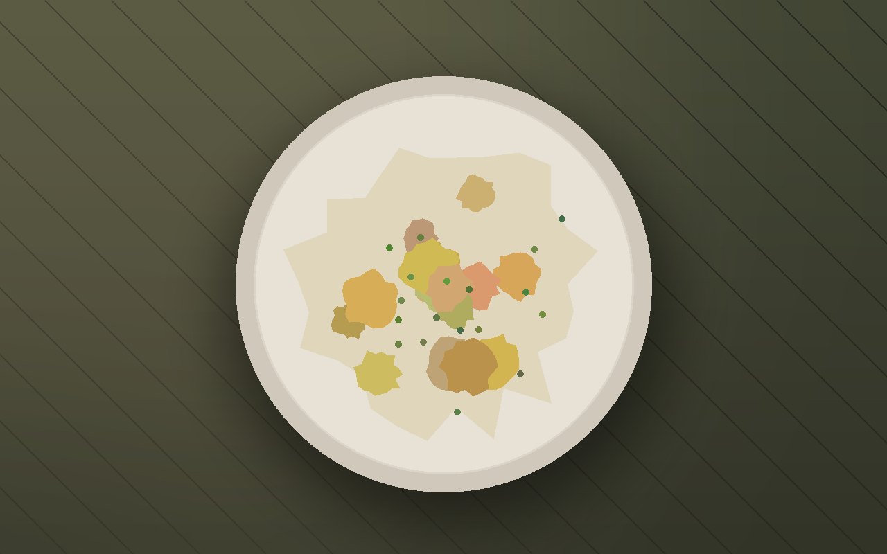 Overhead photo of $5–$10 a Day Chili plated and ready to eat