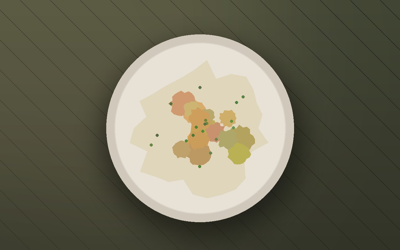 Overhead photo of Pantry Egg Fried Rice plated and ready to eat